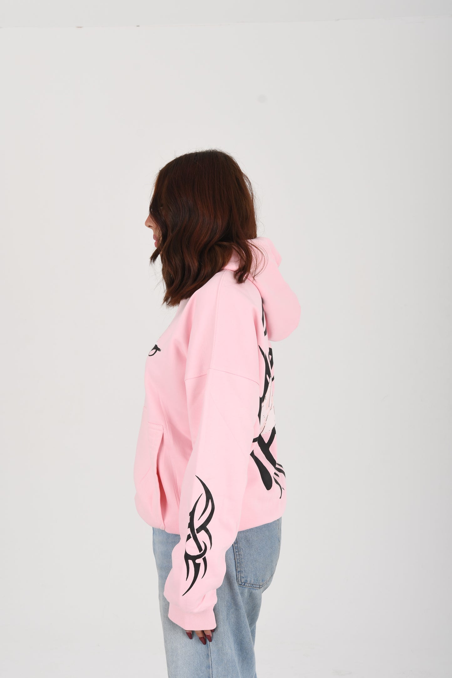 PREMIUM MIXED PINK HOODIE